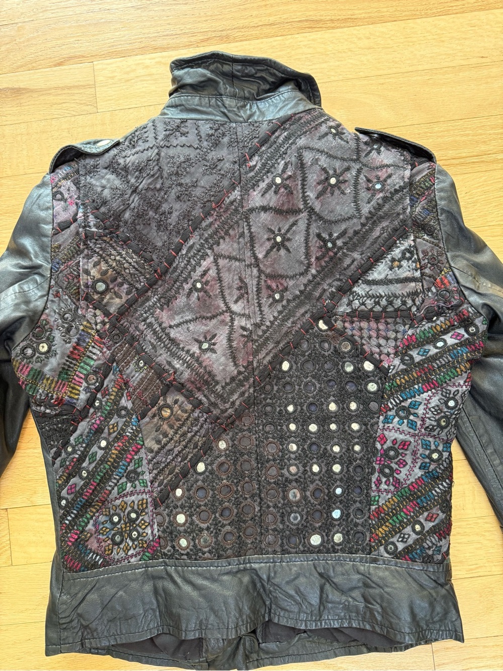 Muubaa Aztec Free People Leather Jacket RARE - Picture 16 of 16